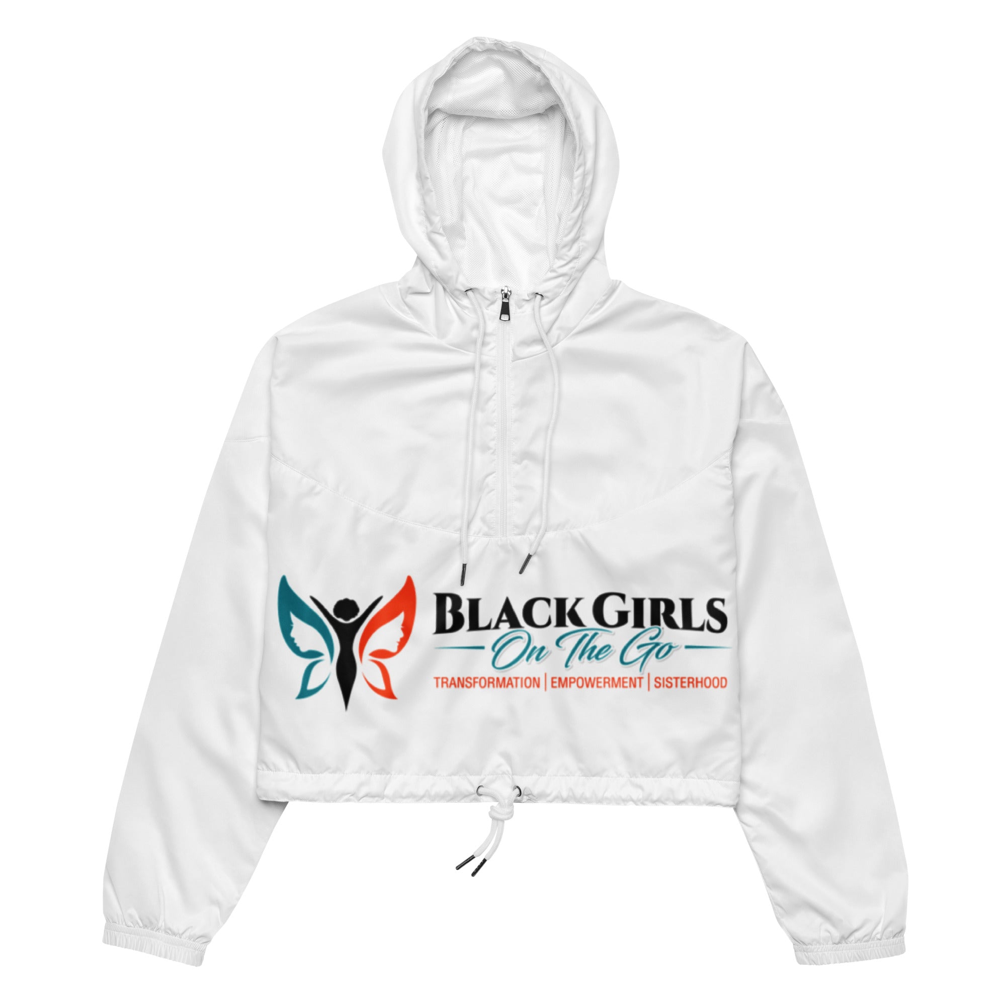 Women’s cropped windbreaker - Black Girls On The Go