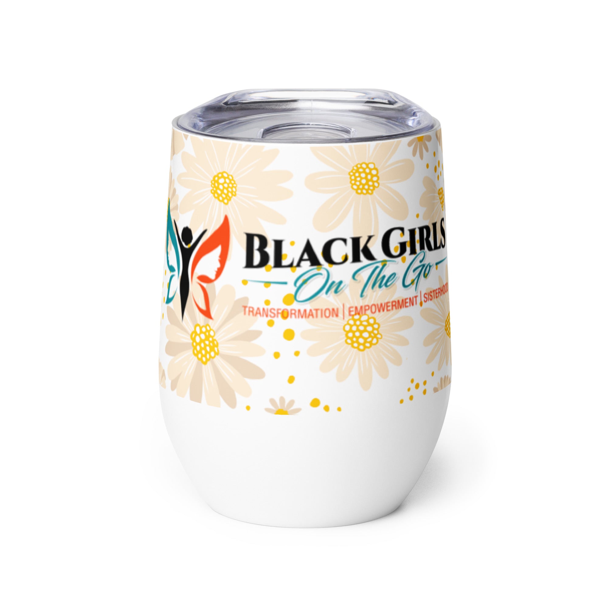 Wine tumbler - Black Girls On The Go